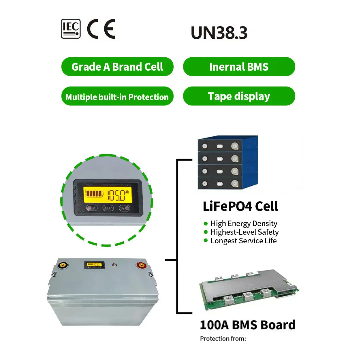 25.6V 200AH Solar Storage Lithium Ion Battery - Image 6