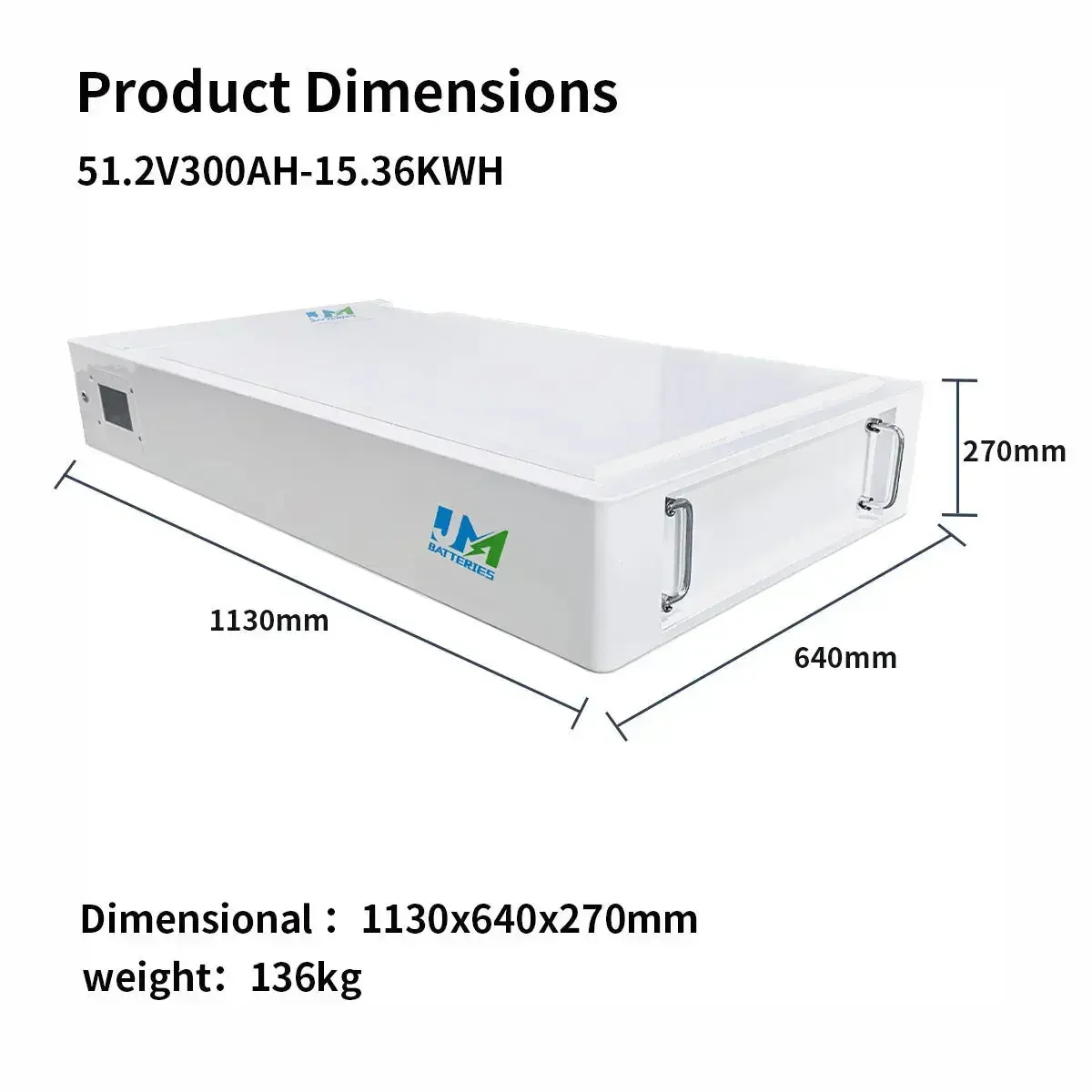 48V 300Ah 15KWH Wall Mounted Solar Energy Storage Battery - Image 6